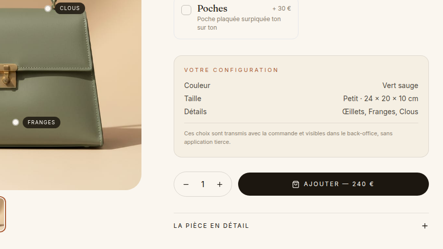 Du choix au panier, sans friction