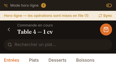 File d'attente hors-ligne synchronisable