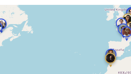 Carte interactive multi-pays