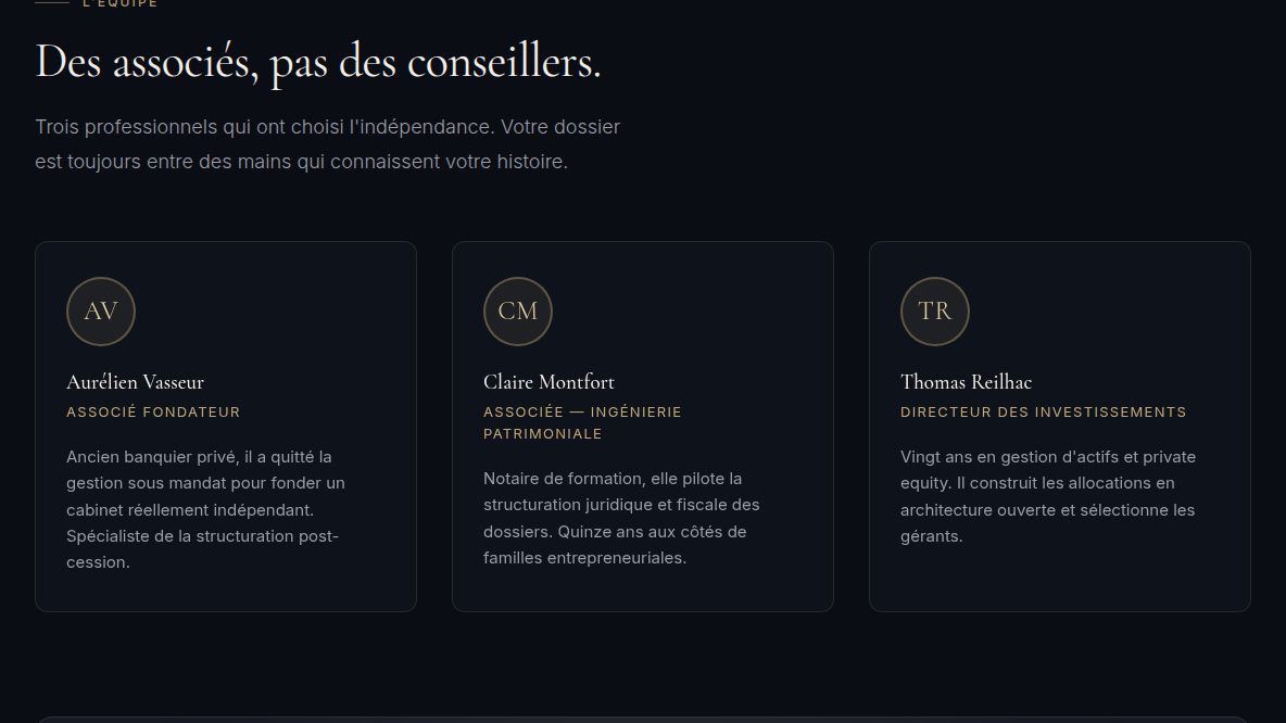 Incarner le conseil, lever la méfiance