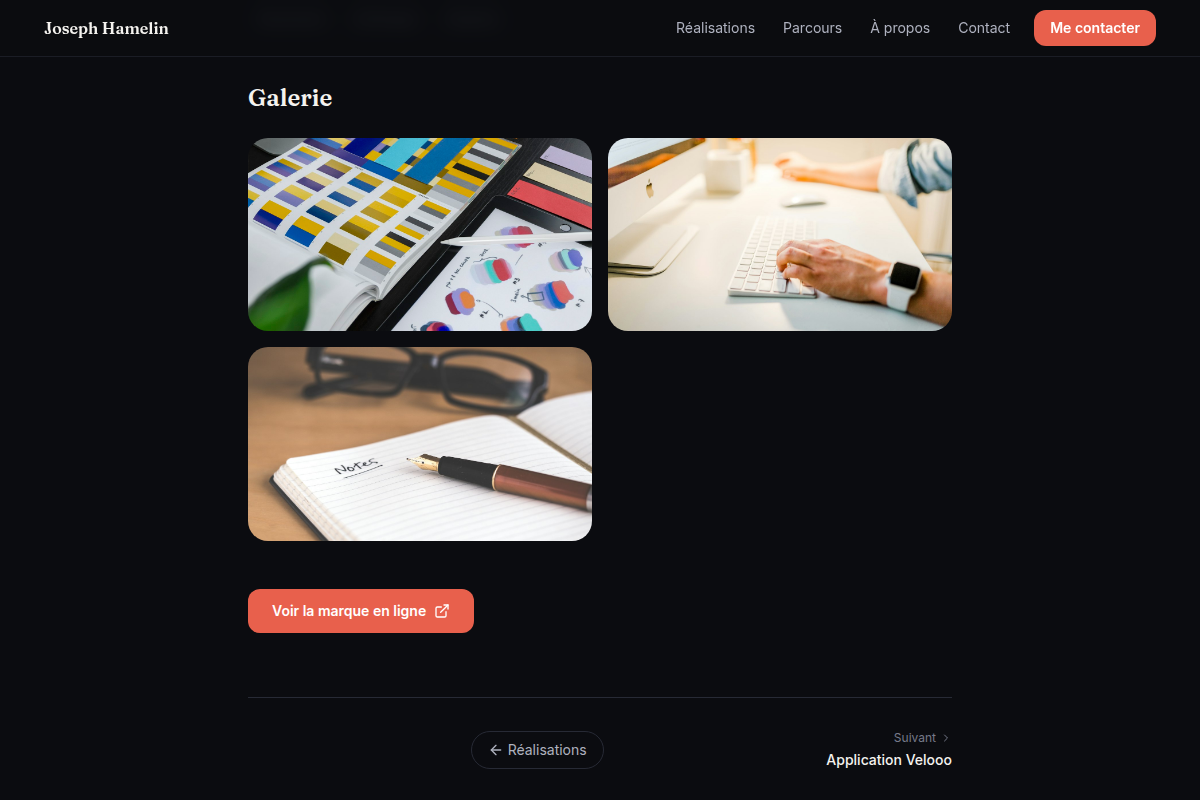 Galerie visuelle du projet