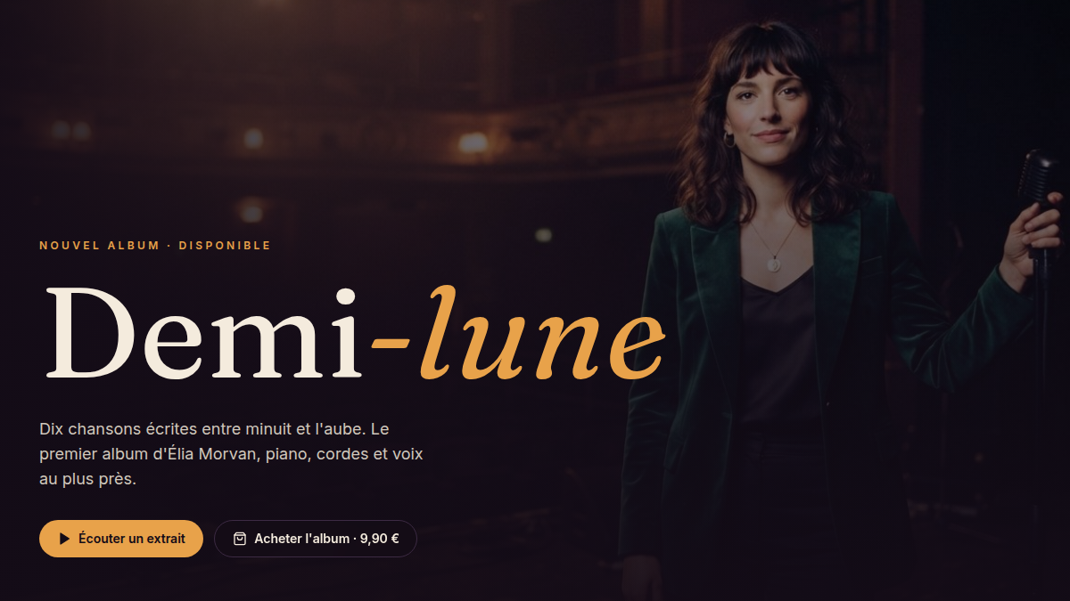 Identité ambre sur fond nuit
