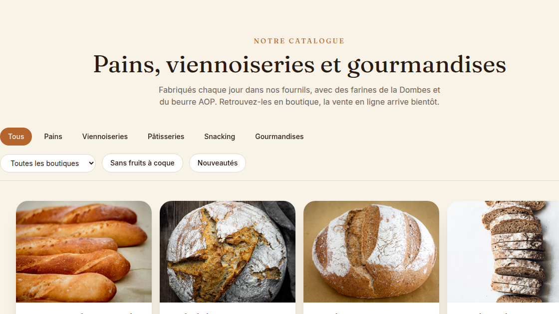 Une identité « boulangerie artisanale » cohérente