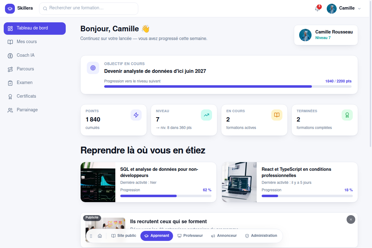 Fiche formation : programme, avis, prix