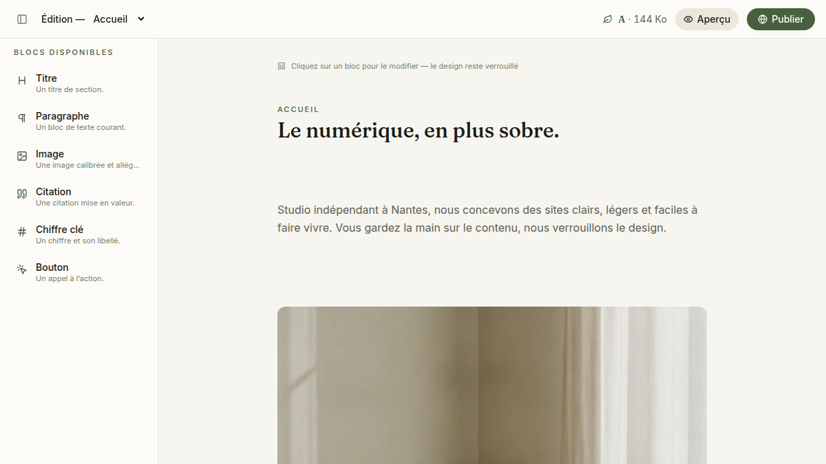 Édition guidée par blocs