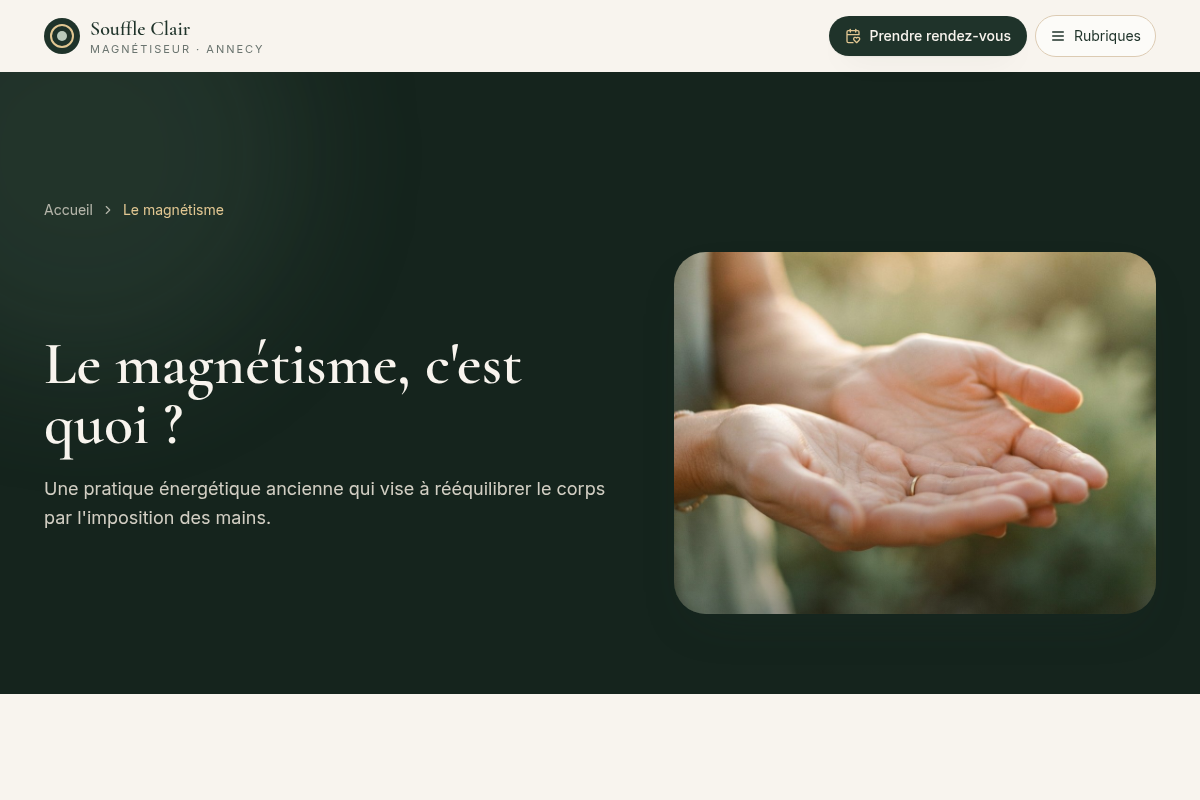 Le magnétisme, c'est quoi ?