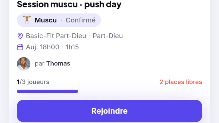 Rejoindre sans friction