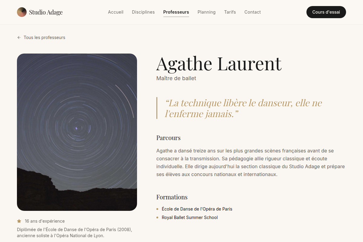 Portrait de professeur : parcours et formations