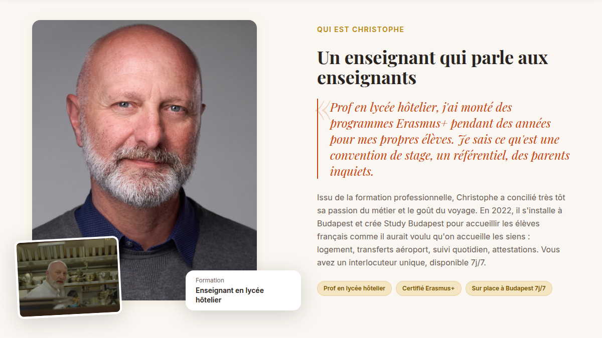 Un enseignant qui parle aux enseignants