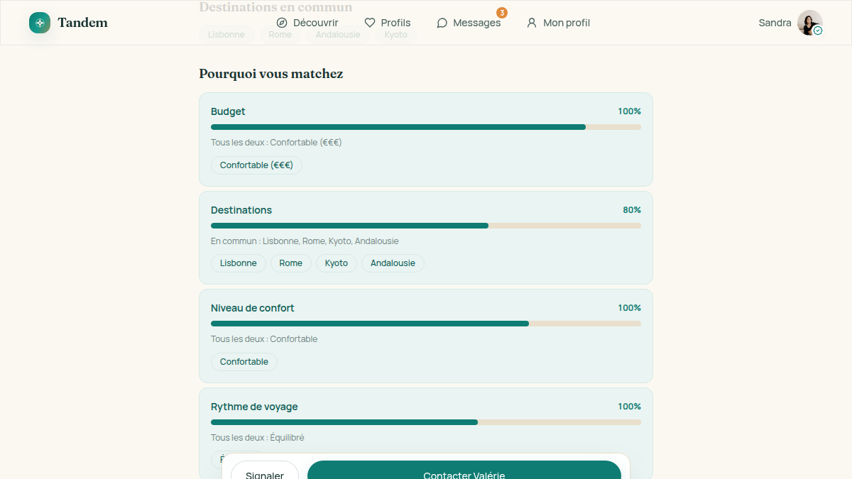Un score, pas un swipe