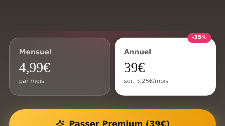 Un freemium qui pousse au Premium