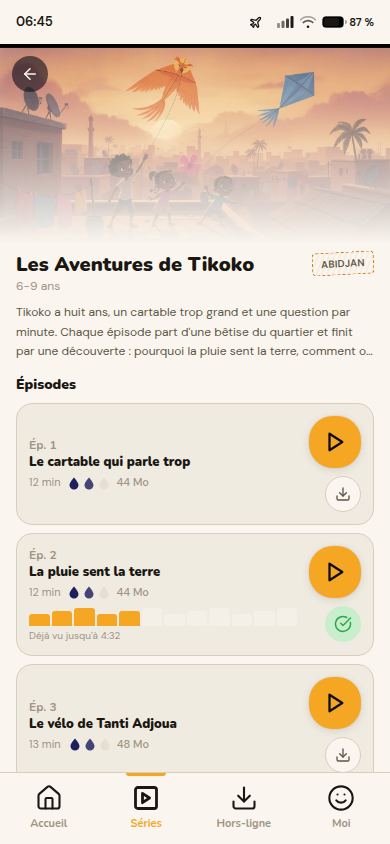 Fiche série et liste des épisodes