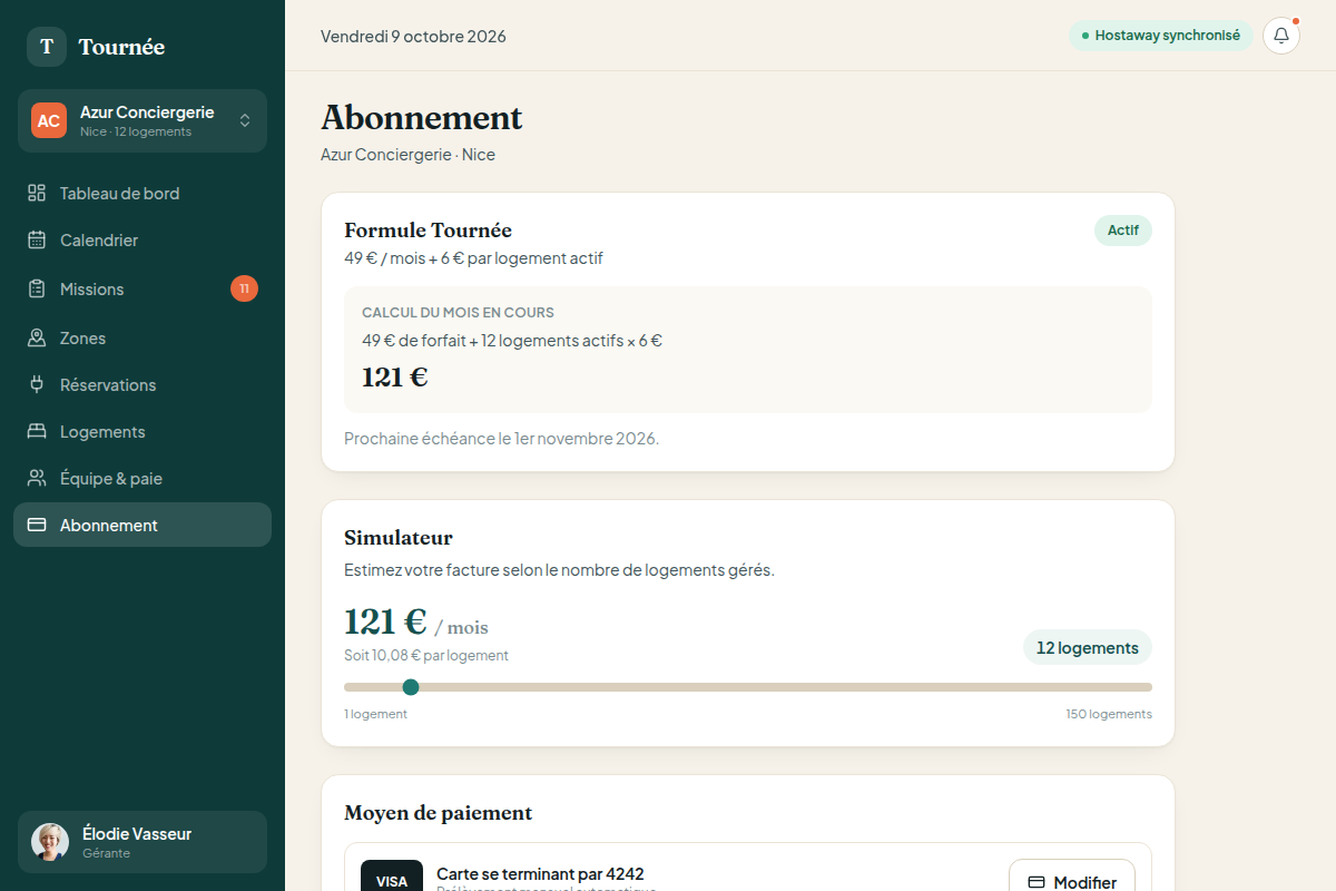 Abonnement et facturation