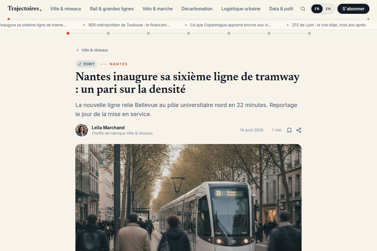Article écrit avec formats liés