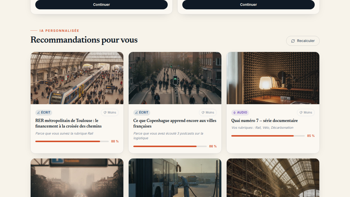 Recommandations expliquées, pas de boîte noire