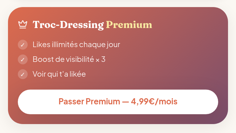 Passage Premium intégré