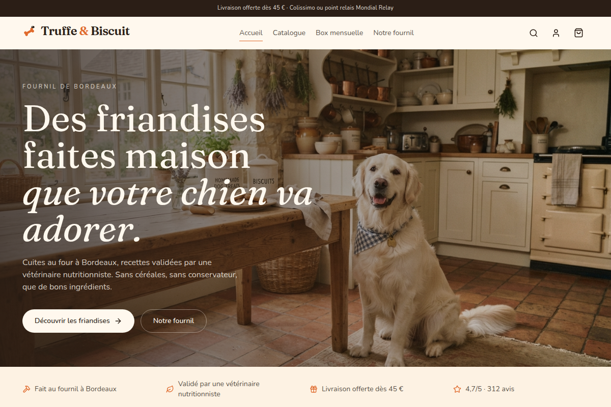 Accueil : friandises maison du fournil bordelais