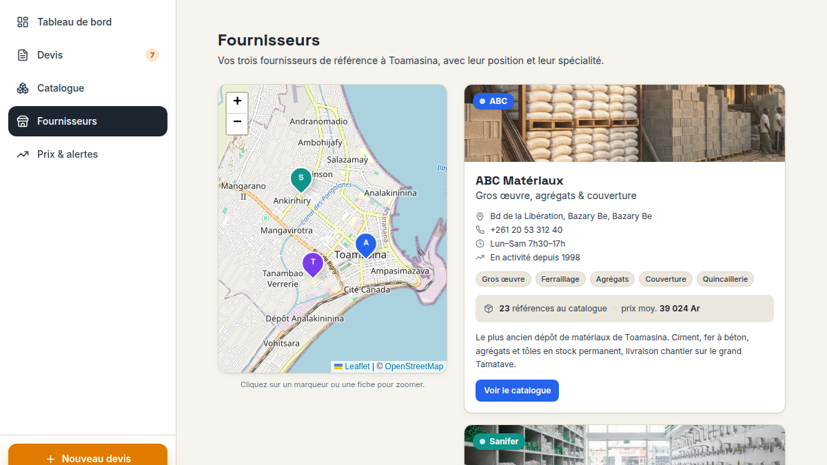 Un fournisseur, une couleur, partout