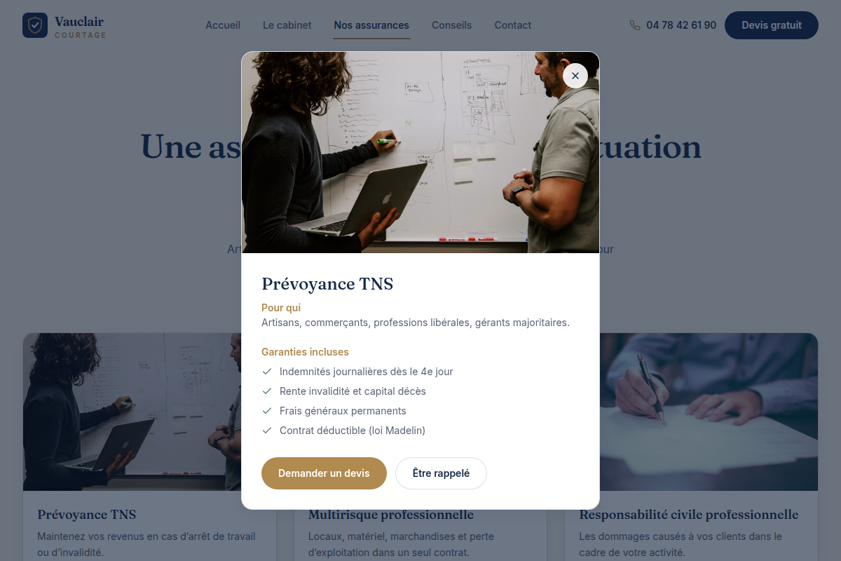 Solutions : détail des garanties d'une offre