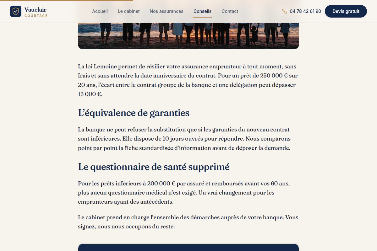 Blog : article détaillé sur la loi Lemoine