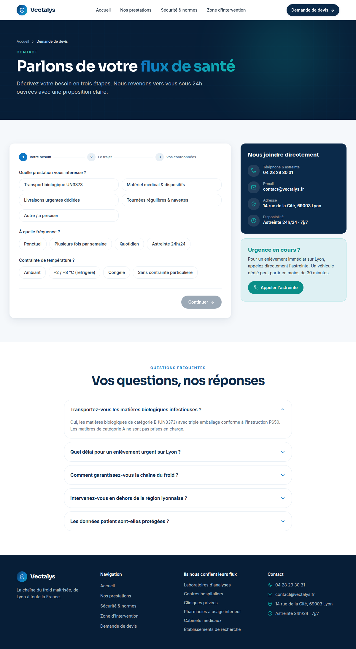 Formulaire devis multi-étapes