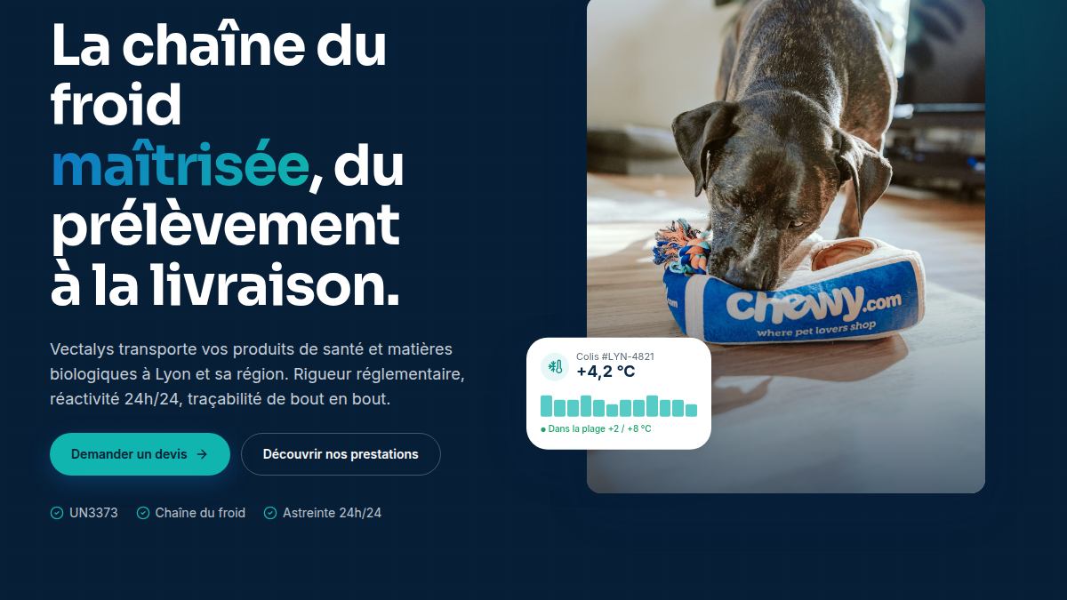 Design navy & teal institutionnel
