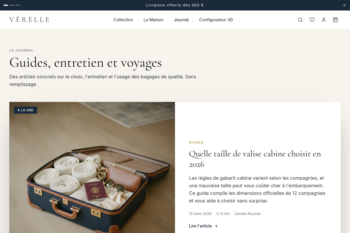 Journal éditorial : guides et entretien