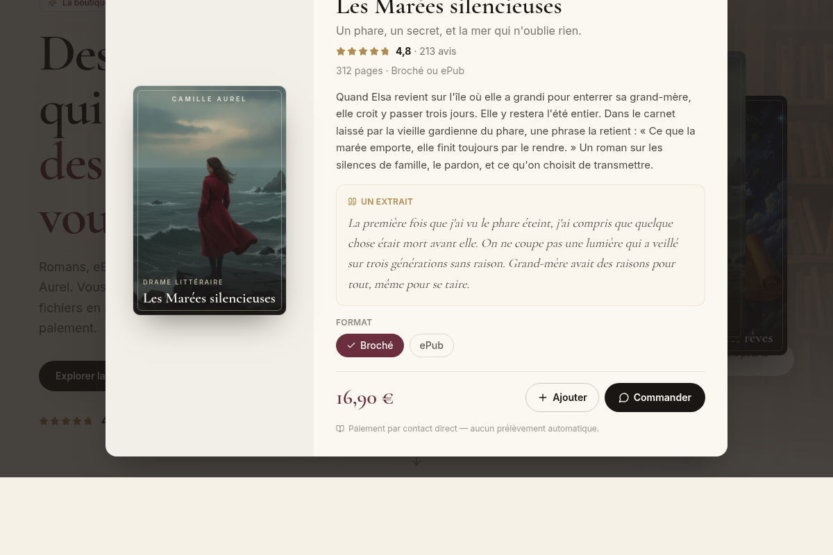 Fiche livre : synopsis, extrait et formats
