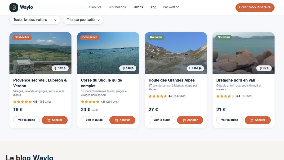 Best-sellers calculés en direct