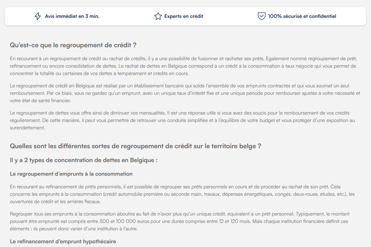 Le regroupement de crédit expliqué
