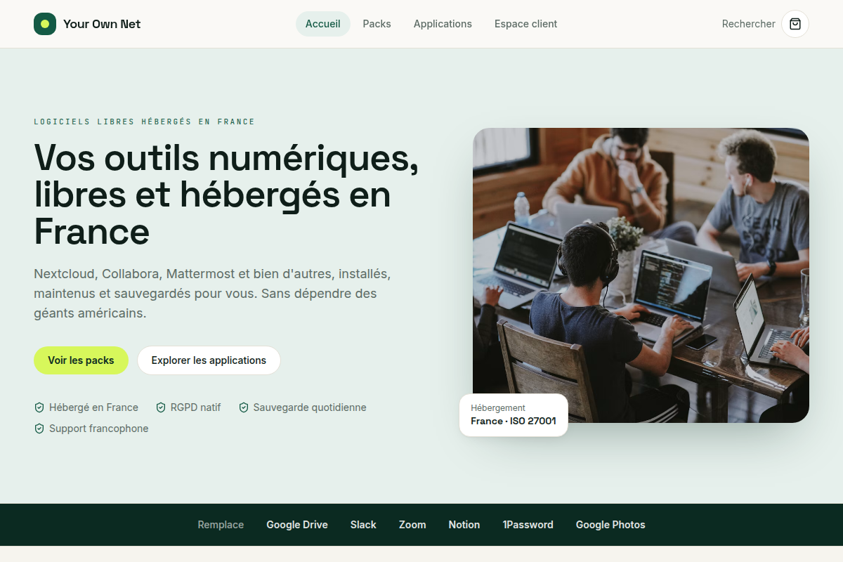 Accueil : outils libres hébergés en France