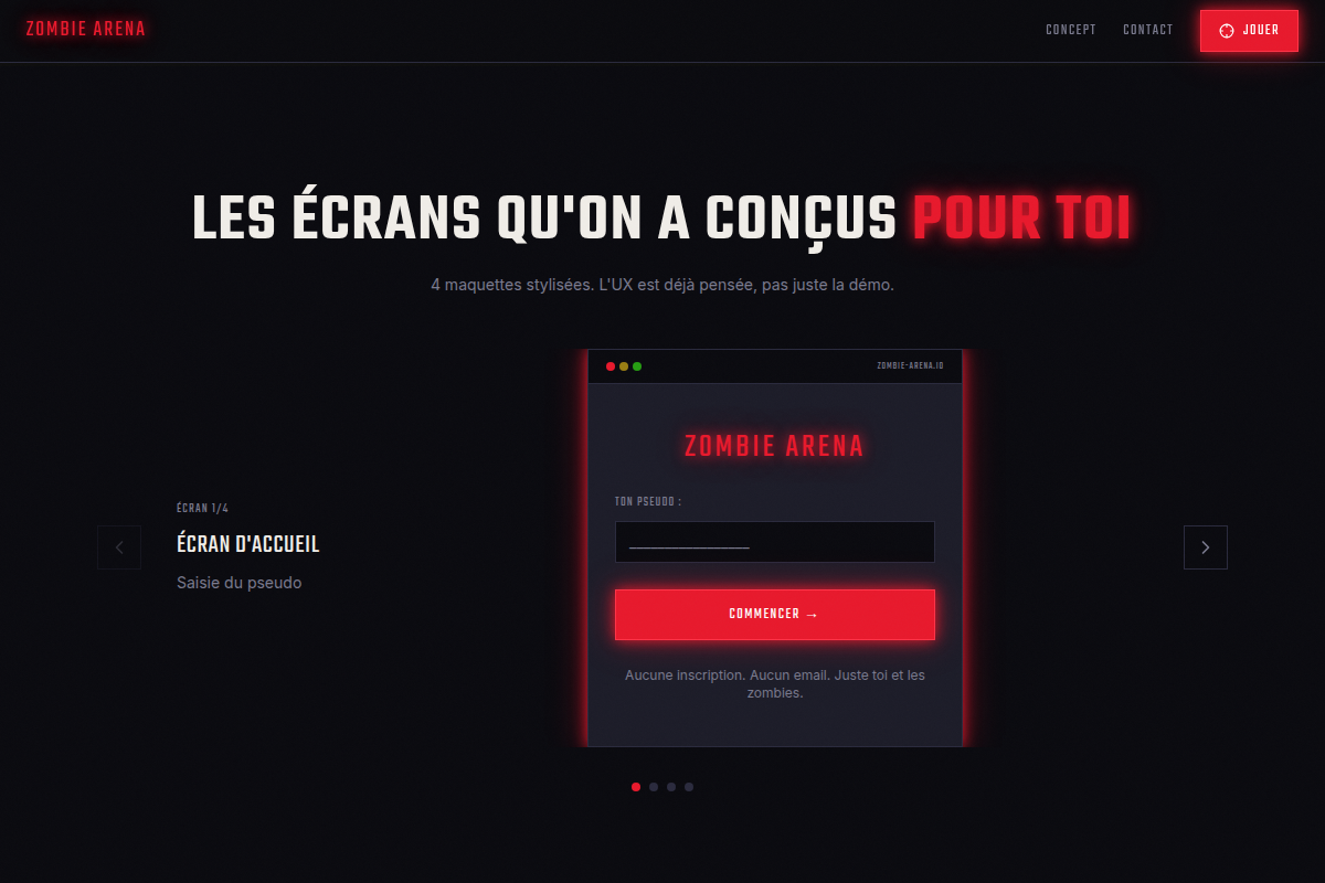 Maquettes des écrans clés